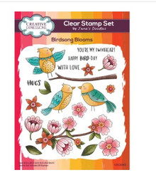 Creative Expressions- Jane's Doodles A5 Clear Stamp Set- Birdsong Blooms