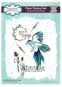 Creative Expressions- Bonnita Moaby A5 Clear Stamp Set- Spread Your Wings