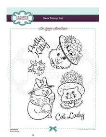 Creative Expressions- Designer Boutique Collection A5 Clear Stamp- Pretty Kitties