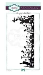 Creative Expressions- Designer Boutique Pre Cut Rubber Stamp- Meadow View DL