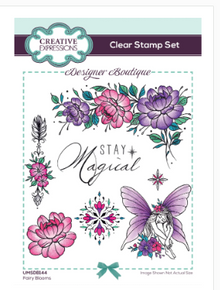 Creative Expressions- Designer Boutique A6 Clear Stamp Set- Fairy Blooms
