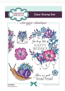 Creative Expressions- Designer Boutique A6 Stamp Set- Floral Delivery