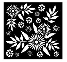 Creative Expressions- That Special Touch- 6 x 6 Mask- Decadent Daisies