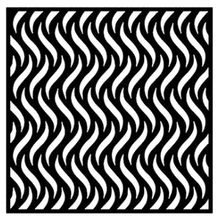 Creative Expressions- That Special Touch- 6 x 6 Mask - Wavy