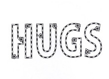 Creative Expressions- Sue Wilson Rubber Stamps - Hugs & Flowers