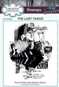 Creative Expressions- Pre-Cut Mounted Rubber Stamp by Andy Skinner- The Last Tango 3.6 in x 4.7 in