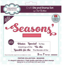 Creative Expressions- Sue Wilson- Festive Collection- Seasons Die & Stamp Set