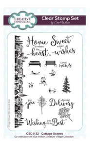 Creative Expressions- Sue Wilson A6 Stamp Set- Cottage Scenes