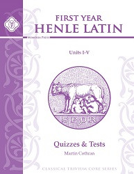 Henle Latin 1st Year Units I-V Quizzes and Tests