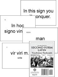 Second Form Latin Flashcards