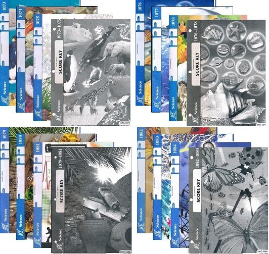 School of Tomorrow / ACE Science Grade 7 #1073 - 1084 with Keys