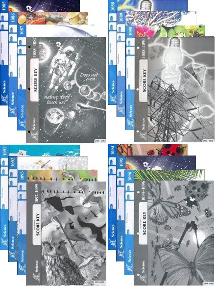 School of Tomorrow / ACE Science Grade 8 # 1085 - 1096 With Keys