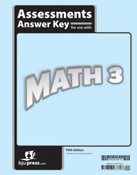 Math 3 Assessments Answer Key (5th edition)