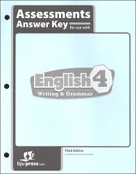 English  4 Assessments Answer Key  3rd Edition