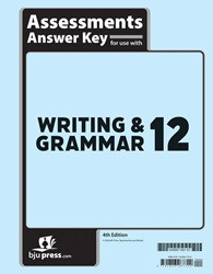 Writing & Grammar 12 Assessments Answer Key (4th edition)