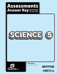 Science 5 Assessments Answer Key  5th edition