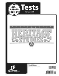 Heritage Studies 3 Tests Answer Key (3rd ed.)