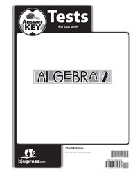 Algebra 2 Test Key (3rd edition)