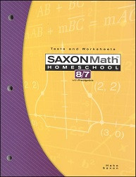 Saxon Math 8/7 Tests and Worksheets (3rd Edition)