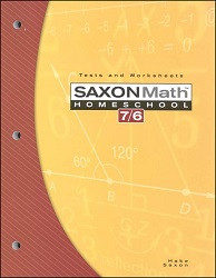 Saxon Math 7/6 Tests and Worksheets (4th Edition)