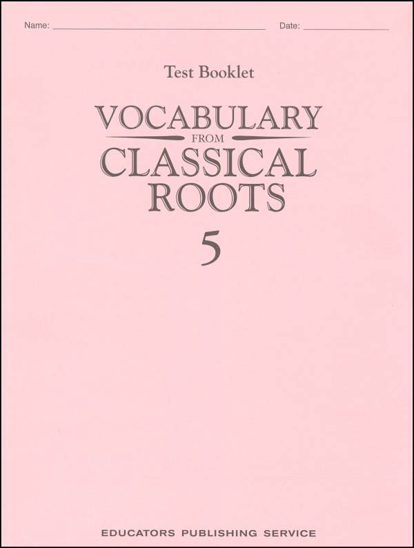 Vocabulary From Classical Roots 5 Test Lifelong Learning