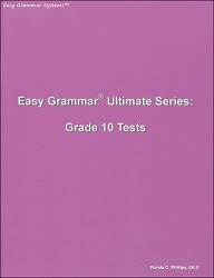 Easy Grammar Ultimate Series Grade 10 Tests