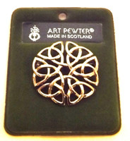 Art Pewter Celtic Knot Brooch