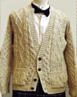 Men's British Wool Cardigan Sweater