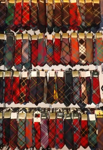 Mens Bow Tie Soft Wool Woven And Made in Scotland in Wemyss Modern Tartan Adjustable Strap for Easy Fastening