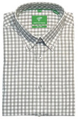 Forsyth of Canada Tailored Fit Non-Iron Long Sleeve Grid Check Sport Shirt 8937-SMO