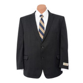 Petrocelli by Eisenberg Wool Blend Charcoal Stripe Suit Coat