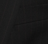 Petrocelli by Eisenberg Wool Blend Black Stripe Suit Pant