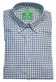 Forsyth of Canada Tailored Fit Non-Iron Long Sleeve Grid Check Sport Shirt 8980-LAG