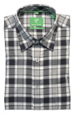 Forsyth of Canada Tailored Fit Non-Iron Long Sleeve Plaid Check Sport Shirt 8250-SAB