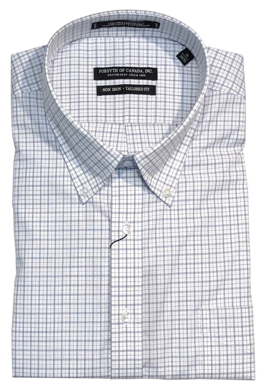 Forsyth of Canada Non-Iron Tailored Fit Long Sleeve Dress Shirt (8544-914)  - Dick Anthony Ltd.
