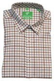 Forsyth of Canada Tailored Fit Non-Iron Long Sleeve Grid Check Sport Shirt 8992-CHE