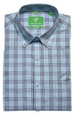 Forsyth of Canada Tailored Fit Non-Iron Long Sleeve Grid Check Sport Shirt 9013-SKY