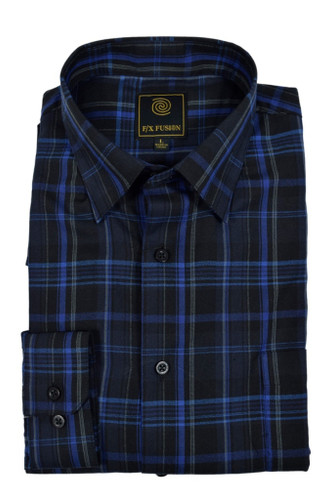 Black Textured Multi Plaid