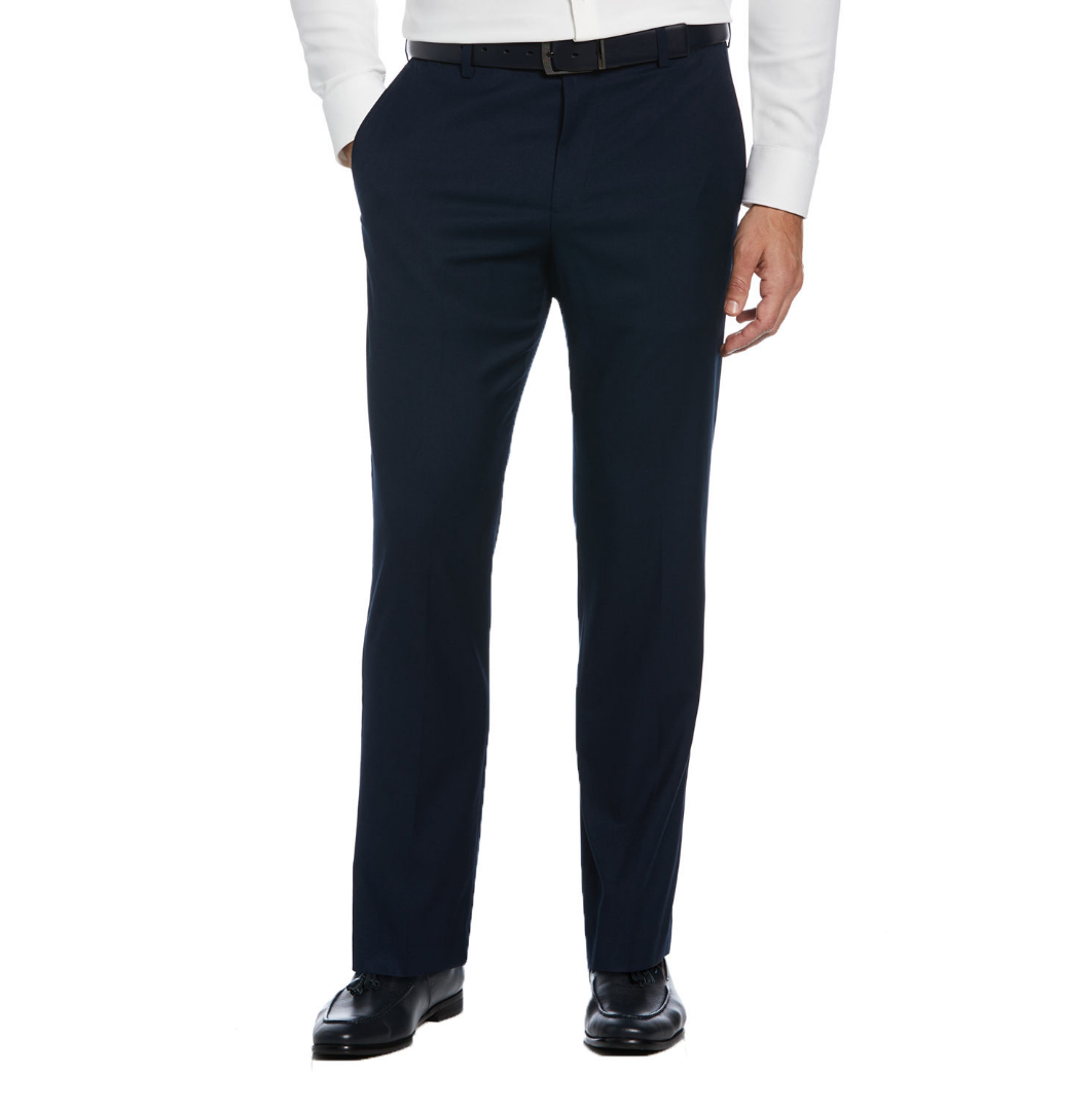 Savane men's comfort waist microfiber performance dress pants hot sale
