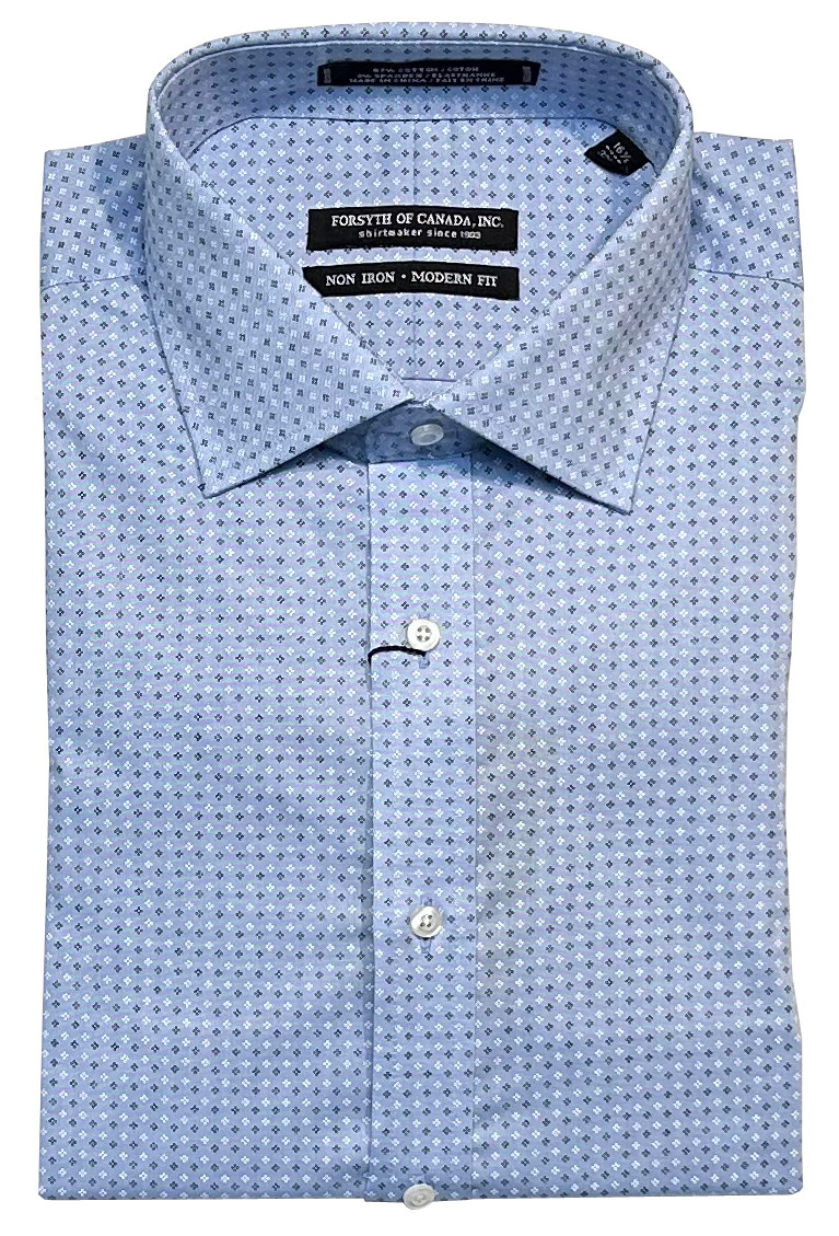 Forsyth of Canada Non-Iron Modern Fit Long Sleeve Stretch Dress Shirt  (8843-814) - Dick Anthony Ltd.
