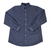 FX Fusion Blue Multi Check Long Sleeve Sportshirt