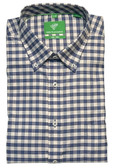 Forsyth of Canada Tailored Fit Non-Iron Long Sleeve Grid Check Sport Shirt 8867-OXF