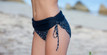 Shown as a Bikini with a tie finish