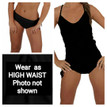 This is the perfect swimsuit bottom. It does it all.
Can be worn as a one piece, bikini, or anywhere in between. 
 Easily changes in seconds by simply folding the bottom piece either up or down.
 Pair it with any bikini top. For the best one piece look pair it with a flat lower band top.

