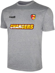CHARGERS SC BASICS SHORT  SLEEVE TRAINING TEE LIGHT HEATHER GREY