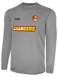 CHARGERS SC BASICS LONG SLEEVE TRAINING  TEE LIGHT HEATHER GREY