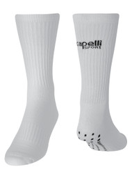 PENN FC  CAPELLI SPORT CREW SOCKS WITH GRIPPERS WHITE BLACK