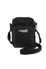 CHAERGERS SC - CLEAR WATER MINI CROSSBODY WITH LOGO, ZIPPER POCKETS, AND ADJUSTABLE STRAP BLACK