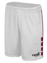 CDA SLAMMERS EMPIRE I MATCH SHORTS WHITE MAROON