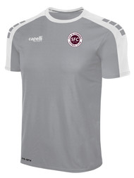 CDA SLAMMERS SOHO I SHORT SLEEVE TRAINING JERSEY  LIGHT GREY WHITE
